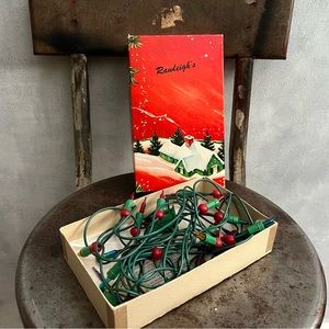 Vintage Screw In Style Mini Light String. Rawleigh’s Box not included